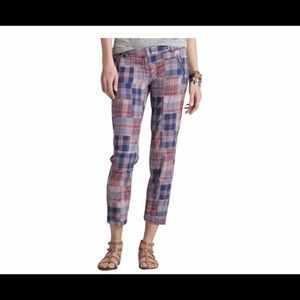 NWT J Crew Madras Kelsi Cropped Pants